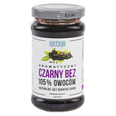 Schwarze Marmelade ohne Zuckerzusatz 10,5% Frucht 220g NATJUN